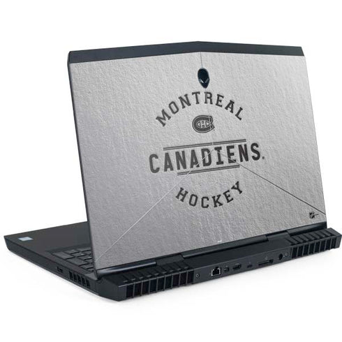 NHL Montreal Canadiens Black Text Dell Alienware Skin